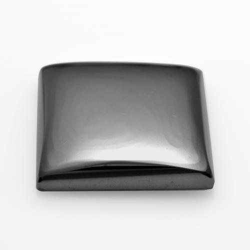 13.24カラットの天然ミディアムグレーヘマタイト（15×14 mm・四角）