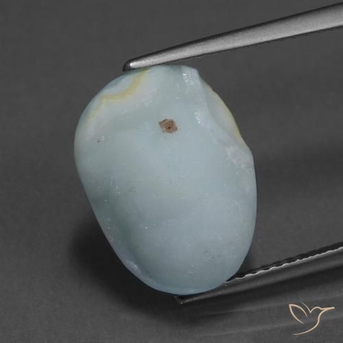 8.97ct 天然 薄い緑がかった青 ヘミモルファイト ドゥルージー, ファンシー, オペーク