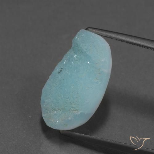 7.27ct 天然 青みがかったグリーン ヘミモルファイト ドゥルージー, ファンシー, オペーク