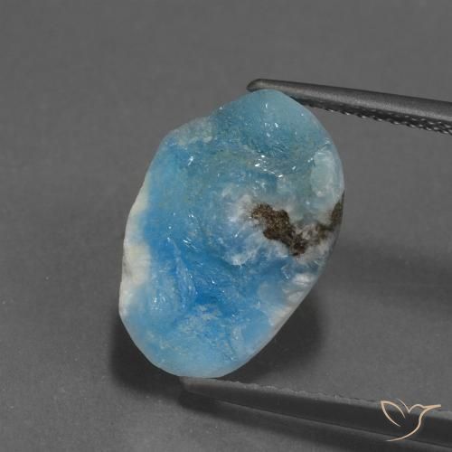 6.82ct 天然 エレクトリックアズールブルー ヘミモルファイト ドゥルージー, ファンシー, オペーク