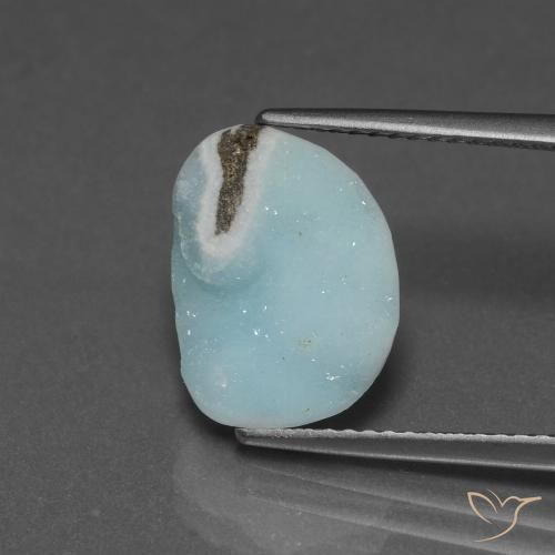 5.75ct 天然 ライトブルーグリーン ヘミモルファイト ドゥルージー, ファンシー, オペーク