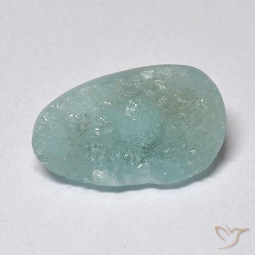 5.63ct 天然 ブルーグリーン ヘミモルファイト ドゥルージー, ファンシー, 半透明