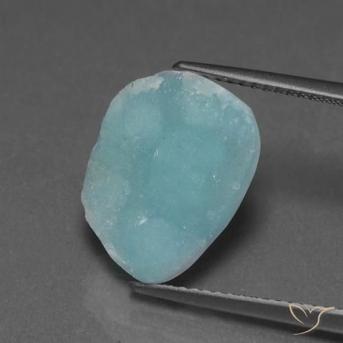 6.79ct 天然 シーフォームグリーン ヘミモルファイト ドゥルージー, ファンシー, オペーク