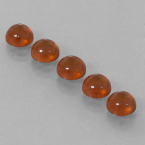 カラットの天然マンダリンオレンジヘソナイトガーネット（6.05 mm・透明）