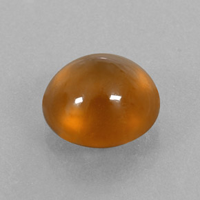 3.80カラットの天然マンダリンオレンジヘソナイトガーネット（9.18 mm・透明）