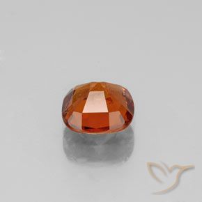 0.99カラットの天然ディープオレンジヘソナイトガーネット、クッション、VS-SI