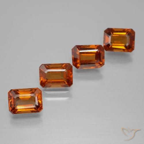 Shop natural 4.79ct ディープオレンジ ヘソナイトガーネット gems, 八角形 / エメラルドカット, from スリランカ at GemSelect. In stock, global shipping!