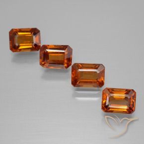 Shop natural 4.79ct ディープオレンジ ヘソナイトガーネット gems, 八角形 / エメラルドカット, from スリランカ at GemSelect. In stock, global shipping!