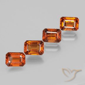 Shop natural 5.27ct ミディアムダークオレンジ ヘソナイトガーネット gems, 八角形 / エメラルドカット, from スリランカ at GemSelect. In stock, global shipping!