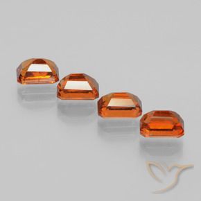 Shop natural 5.27ct ミディアムダークオレンジ ヘソナイトガーネット gems, 八角形 / エメラルドカット, from スリランカ at GemSelect. In stock, global shipping!
