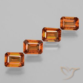 Shop natural 4.63ct ディープオレンジ ヘソナイトガーネット gems, 八角形 / エメラルドカット, from スリランカ at GemSelect. In stock, global shipping!