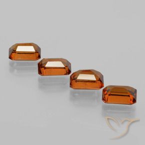 Shop natural 4.63ct ディープオレンジ ヘソナイトガーネット gems, 八角形 / エメラルドカット, from スリランカ at GemSelect. In stock, global shipping!
