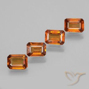 Shop natural 3.70ct ディープオレンジ ヘソナイトガーネット gems, 八角形 / エメラルドカット, from スリランカ at GemSelect. In stock, global shipping!