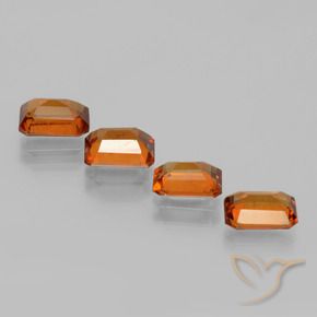 Shop natural 3.70ct ディープオレンジ ヘソナイトガーネット gems, 八角形 / エメラルドカット, from スリランカ at GemSelect. In stock, global shipping!