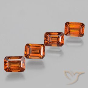 Shop natural 4.89ct 赤みがかったオレンジ ヘソナイトガーネット gems, 八角形 / エメラルドカット, from スリランカ at GemSelect. In stock, global shipping!