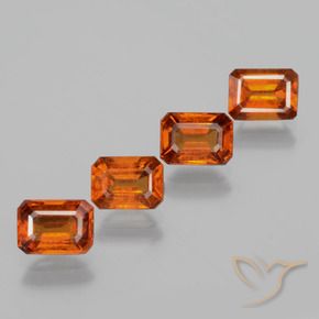 Shop natural 4.73ct ミディアムダークオレンジ ヘソナイトガーネット gems, 八角形 / エメラルドカット, from スリランカ at GemSelect. In stock, global shipping!