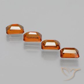Shop natural 4.10ct ミディアムダークオレンジ ヘソナイトガーネット gems, 八角形 / エメラルドカット, from スリランカ at GemSelect. In stock, global shipping!