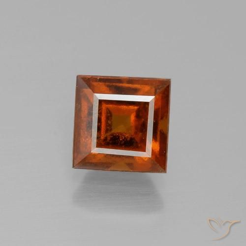 2.19ct 天然 ディープオレンジ ヘソナイトガーネット, 四角形, VS-SI
