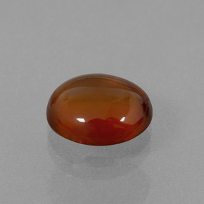 4.85カラットの天然シナモンオレンジヘソナイトガーネット（11.2×9.3 mm・オーバルカット）