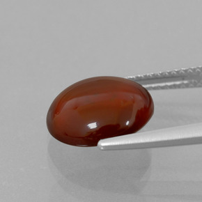 5.68カラットの天然シナモンオレンジヘソナイトガーネット（11.07 mm・ラウンドカット）