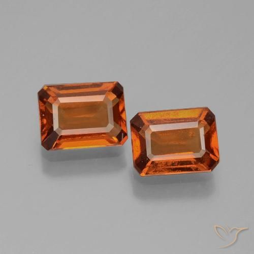 Shop natural 1.90ct アンバーオレンジ ヘソナイトガーネット gems, 八角形 / エメラルドカット, from スリランカ at GemSelect. In stock, global shipping!