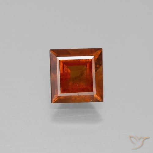 1.64ct 天然 ディープオレンジ ヘソナイトガーネット, 四角形, VS-SI