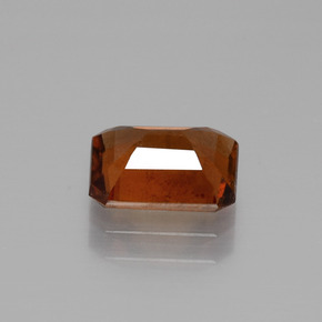 1.78カラットの天然シナモンオレンジヘソナイトガーネット（8×6.2 mm・エメラルドカット）