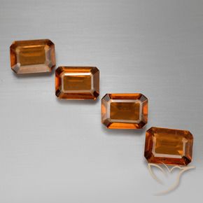 Shop natural 4.66ct ミディアムオレンジ ヘソナイトガーネット gems, 八角形 / エメラルドカット, from マダガスカル at GemSelect. In stock, global shipping!