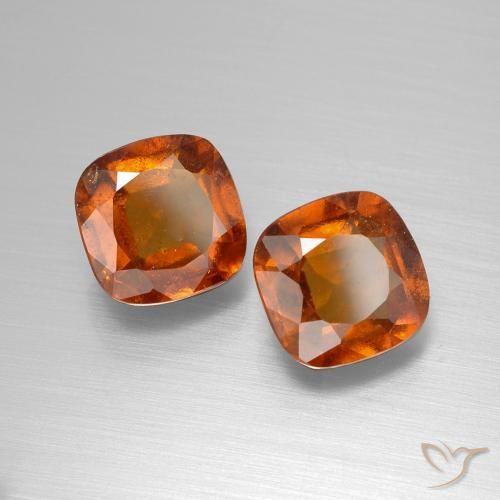 Shop natural 4.95ct ミディアムオレンジ ヘソナイトガーネット gems, クッション, from マダガスカル at GemSelect. In stock, global shipping!