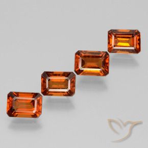 Shop natural 4.90ct ダークオレンジ ヘソナイトガーネット gems, 八角形 / エメラルドカット, from スリランカ at GemSelect. In stock, global shipping!