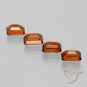 Shop natural 4.90ct ダークオレンジ ヘソナイトガーネット gems, 八角形 / エメラルドカット, from スリランカ at GemSelect. In stock, global shipping!