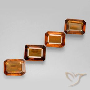 Shop natural 6.03ct ディープオレンジ ヘソナイトガーネット gems, 八角形 / エメラルドカット, from スリランカ at GemSelect. In stock, global shipping!