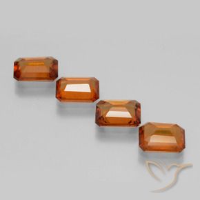 Shop natural 6.03ct ディープオレンジ ヘソナイトガーネット gems, 八角形 / エメラルドカット, from スリランカ at GemSelect. In stock, global shipping!