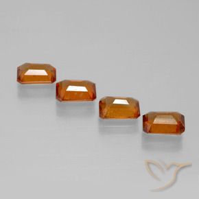 Shop natural 3.76ct ミディアムダークオレンジ ヘソナイトガーネット gems, 八角形 / エメラルドカット, from スリランカ at GemSelect. In stock, global shipping!