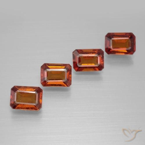 Shop natural 3.84ct ミディアムオレンジ ヘソナイトガーネット gems, 八角形 / エメラルドカット, from スリランカ at GemSelect. In stock, global shipping!