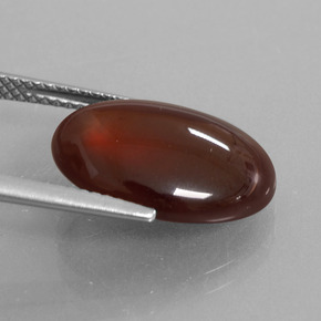 9.81カラットの天然オレンジヘソナイトガーネット（15.9×12 mm・オーバルカット）