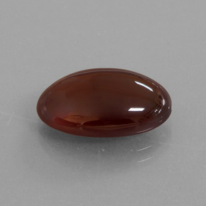 10.15カラットの天然オレンジヘソナイトガーネット（16.7×10.8 mm・オーバルカット）