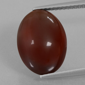 8.64カラットの天然オレンジヘソナイトガーネット（13.9×10.1 mm・オーバルカット）
