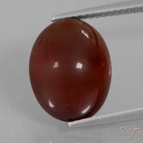 8.34ct 天然 ペカンブラウン ヘソナイトガーネット, 楕円形, 半透明