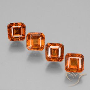 Shop natural 3.59ct ファイアオレンジ ヘソナイトガーネット gems, 八角形 / エメラルドカット, from マダガスカル at GemSelect. In stock, global shipping!