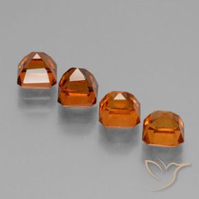 Shop natural 3.91ct ダークオレンジ ヘソナイトガーネット gems, 八角形 / エメラルドカット, from マダガスカル at GemSelect. In stock, global shipping!