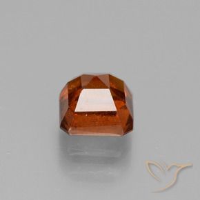 1.43カラットの天然アンバーオレンジヘソナイトガーネット、八角形 / エメラルドカット、VS