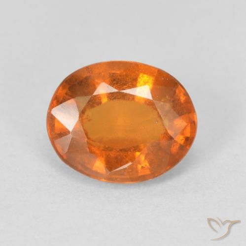 1.97ct 天然 ディープオレンジ ヘソナイトガーネット, 楕円形, VS-SI