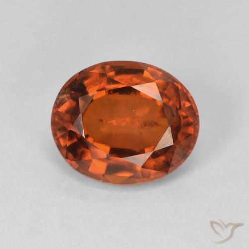 2.76ct 天然 ディープオレンジ ヘソナイトガーネット, 楕円形, VS