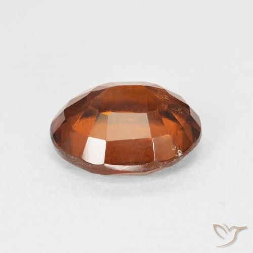 2.87カラットの天然Medium Dark-Orangeヘソナイトガーネット、楕円形、VS