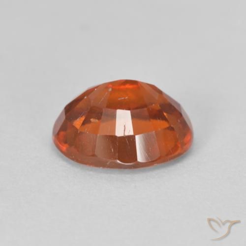 2.48カラットの天然Medium Dark-Orangeヘソナイトガーネット、楕円形、VS