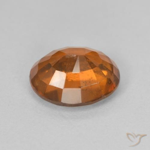 2.47カラットの天然Medium Dark-Orangeヘソナイトガーネット、楕円形、VS-SI
