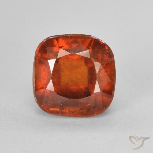 1.91ct 天然 赤みがかったオレンジ ヘソナイトガーネット, クッション, VS