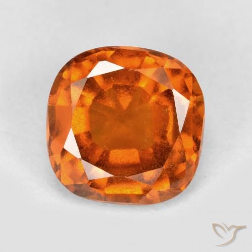 1.79ct 天然 ミディアムオレンジ ヘソナイトガーネット, クッション, VS