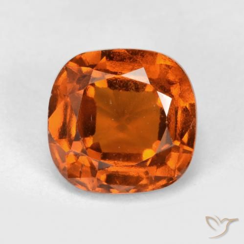 1.94ct 天然 ファイアオレンジ ヘソナイトガーネット, クッション, VS